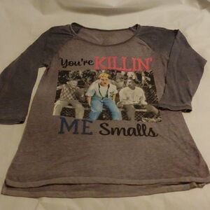 The Sandlot YOU'RE KILLIN' ME SMALLS Large 3/4 sleeves